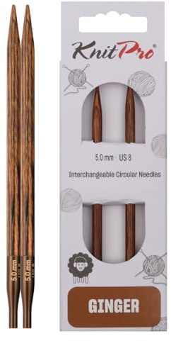 KnitPro Ginger Interchangeable Circular Needles 4 (10cm) | 5.00mm