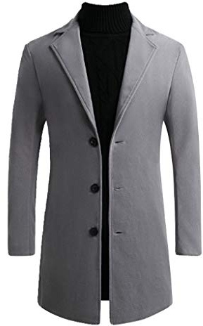 Manteau Homme Hiver Chaud Duffle Trench Coat éLéGant Mode Pas Cher Grande Taille Manche Longues Parka Veste Coupe Vent