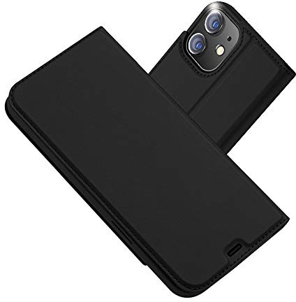 Radoo für iPhone 12 Mini (5,4 Zoll) Hülle, Premium PU Leder Handyhülle Brieftasche-Stil Magnetisch Klapphülle Etui Brieftasche Hülle Schutzhülle Tasche für iPhone 12 Mini (5,4 Zoll) (Schwarz)