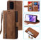 UEEBAI Coque pour Samsung Galaxy S20 FE 5G, Etui en Cuir PU Portefeuille Rétro Antichoc Flip Case Anti-Choc Housse avec Fentes de Cartes Fonction Support, Fermeture Magnétique - Brun