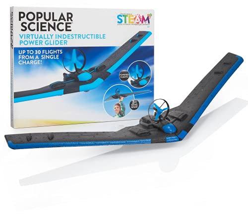 POPULAR SCIENCE Power Glider Flying Plane | Outdoor, Garden and Park Game | STEM Toys and Gifts for Educational and Fun Experiments for Kids, Families, Boys and Girls, Ages 8+
