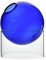 MagiDeal Vase à Fleurs en Verre Transparent Moderne, vases Floraux décoratifs élégants Contenant hydroponique, Salon, Table, Table, Mariage, Short Bleu