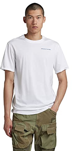 G-Star Men's Lash Back Text T-Shirt, White (white D22815-336-110), S