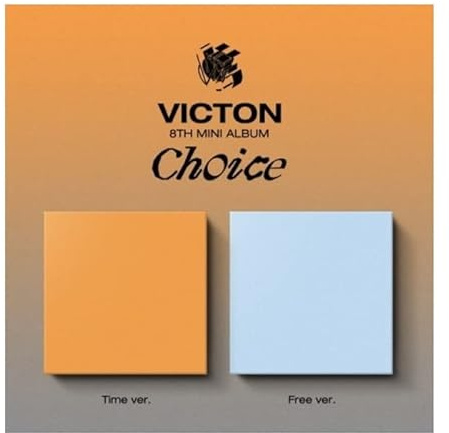 VICTON Choice 8th Mini Album CD+Poster+Photobook+Photocard+Trilogy card+Paper stand+Neon photo+Keryring+Tracking (Free Version)