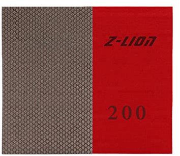 Z-LION 2 hojas de papel abrasivo de diamante para lijar piedra, vidrio, cerámica (grano 200, 2 piezas)