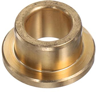 QUARKZMAN Flansch Gleitlager Hülse 12mm Bohrung 18mm AD 12mm Länge 3mm Flansch Dicke Bronze Buchse Selbstschmierende Gleitbuchsen Hülse für Industrielle Anlagen