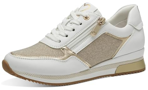 MARCO TOZZI Damen 2-23713-41 Sneaker, White Gold, 37 EU
