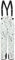 BenBoy Damen Skihose Schneehose Wasserdicht Warm Gefüttert Abnehmbaren Softshellhose Hosenträgerhose mit Verstellbarer Latzhose Outdoorhose Winddicht Snowboardhose Winter HXK7441W-White-2XL