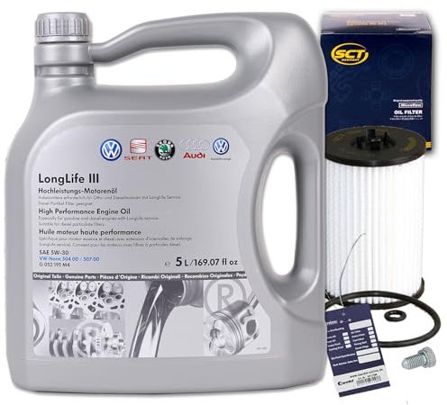 Ölfilter ´Filtereinsatz + 5L LL3 Öl TDI für A3 A4 Q3 Q5 Golf 7