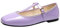 ANUFER Donna Scarpe Basse Mary Jane Fibbia Cinturino a T Ballerine SD5A1208 Viola EU38.5