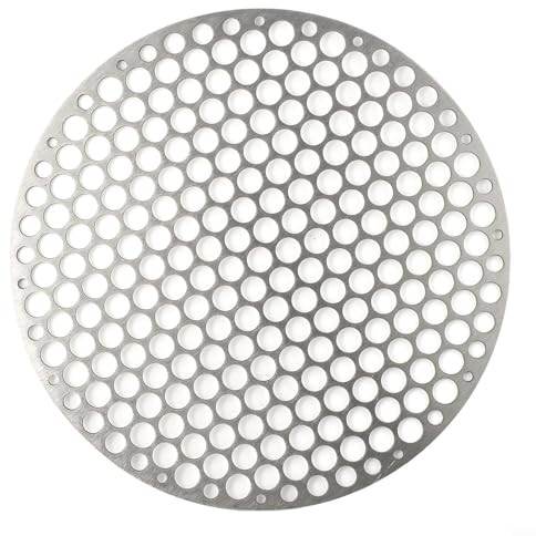 Rejilla redonda de acero inoxidable, parrilla redonda para barbacoa, rejilla de malla de alambre para utensilios de cocina de camping al aire libre, parrilla redonda para barbacoa (30 cm)