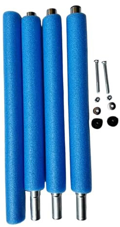 Oshhni Ersatzstangen für Trampolin-Umzäunung Ersatzstangen für Trampolin-Umzäunung Teile mit Schrauben Leichtes Stahlrohr, 196 cm