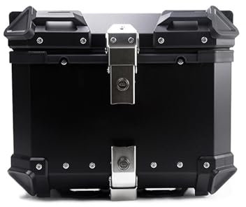 ASICPLB Motorrad Topcase für Honda Crf 1000l Africa Twin, Motorrad Heckkasten Heckbox Multifunktionale Motorrad Heck Aufbewahrungsbox für Motorräder Motorrad Kofferraum,36L-Black