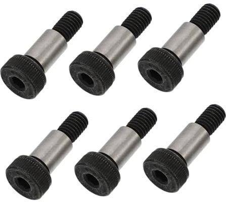 ULTECHNOVO 1 Set 6 Pezzi Tappo a Vite Azionamento a Esagono Incassato Viti Tonde Standard Viti Di Qualità Bulloni Della Spalla Viti Stabili Viti Industriali Acciaio Carbonio Silver
