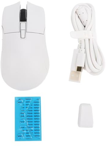 GOWENIC Schnurlose Gaming-Maus, 2,4 G USB C BT-Maus, Tri-Modus, Bis zu 26 KDPI, P AW 3395-Sensor, Leichte Programmierbare Computermaus für Laptop-PC