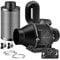 Brogachy 100mm Kit di filtrazione dell'Aria 363m³/h, Set di ventilazione 3000RPM,con Controllo della velocità,filtro al carbone attivo, tubo di scarico,anello di serraggio,per tenda Growbox serra.