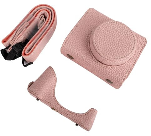 Rieibi G7 X G7X II G7X III Étui, étui vintage en cuir pour appareil photo reflex numérique Canon PowerShot G7X / G7X Mark II / G7X Mark III, étui de protection avec sangle