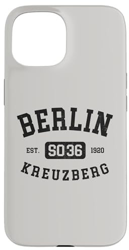 Berlin Kreuzberg SO 36 Vintage College Style Berlin Hülle für iPhone 15