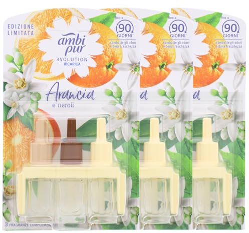 3x Ambi Pur 3Volution Arancia Orange Neroli Lufterfrischer je 20ml Nachfüller