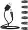 SJQBAINING Shaver Charger Power Adapter Kit, 5V USB Razor Charger Cable, Multi-type Plugs and Shaver Cord Replacement for Hair Clippers, Beard Trimmers, Shavers