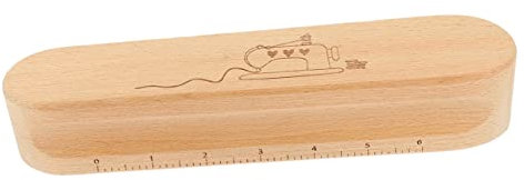 PERSELOSO Claqueta de de Madera para Acolchado Herramienta de Costura Portátil Accesorio de Costura Antiescaldaduras para Proyectos de Manualidades Tamaño Compacto