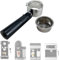 Roboparts® Portafiltro de café sin Fondo de Acero Inoxidable de 51 mm para cafetera Cecotec Power Expresso 20, Cafelizzia 790, Power Instact-ccino 20
