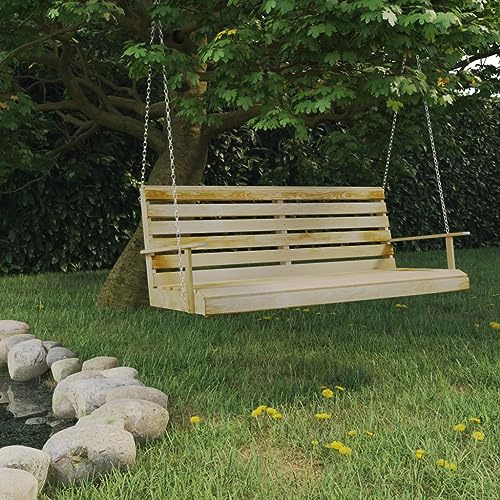Générique Balancelle Bois de pin imprégné 155x65x60 cm,Maison & Jardin,Pelouses & Jardins,Vie en extérieur,Balancelles de Jardin,Brun,30 KG,316065