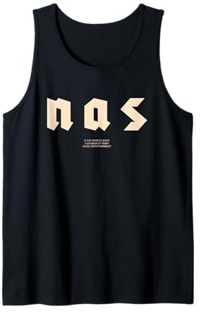 Ufficiale Nas Nasir Album Simboli Rap Hip Hop retrò Canotta