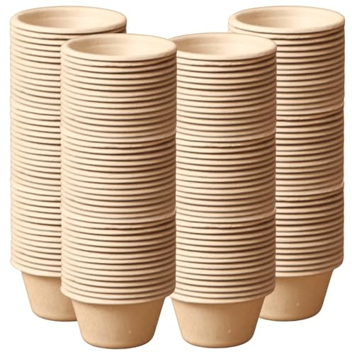 200pcs Bols Miniatures Gobelets à Soufflé 60ml Petits Bols en Carton pour Dips Sauces Confitures Desserts Snacks Finger Food Ramequins à Portion Réutilisables pour Fête et Restaurant