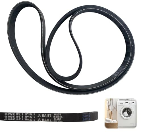 Courroie Nervurée en V 7PH2010 pour Sèche-Linge | Compatible Whirlpool et Hotpoint, Caoutchouc Fermé, Accessoire Maison, Référence C00311014