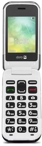 Doro 2424 Unlocked Basic Mobile Phone for Seniors with Large Colour Display, Big Buttons and Emergency Button - Black
