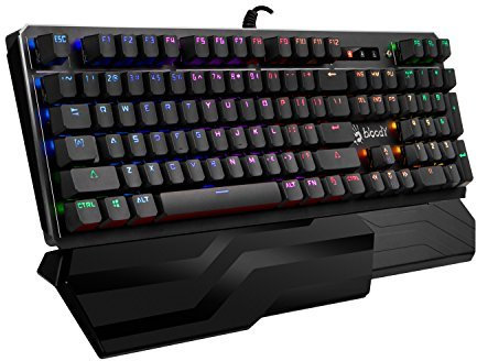 A4 Tech Bloody Light Strike (LK Scale) Optical Gaming Keyboard - RGB LED Backlight Multicoloured B975 - Orange Switch (Tactile & Clicky) Full Size