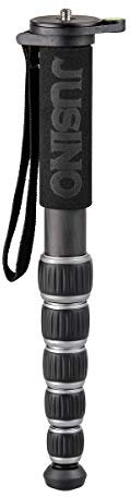 JUSINO Robustes leichtes Karbon-Monopod mit 6 Segmenten bis 140cm Höhe 10kg MP-326C