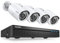 Überwachungskamera Set, SANNCE POE Überwachungskamera System 5MP 8CH NVR+4 * 3MP Wasserdicht Kamera mit Smart IR LEDs,Bewegungserkennung,APP Alarm,Nachtsicht bis zu 30 Meter