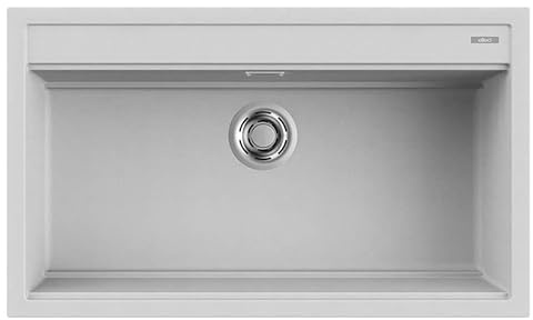 Elleci Lavello Incasso Best Workstation 360 1 Vasca 86x51 Grigio Aluminium Metaltek LMB36079