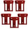 StealthMounts Battery Mounts for Milwaukee M18 | Cordless Battery Holders for Milwaukee 18v Power Tools | 5 Pack | Red Battery Organizers for Milwaukee