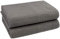 ZOLLNER 2er Set Badetücher mit Waffelmuster, 100% Baumwolle, 100x150 cm, grau