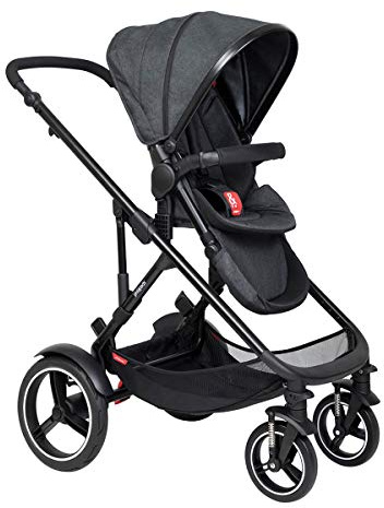 Ausstellungstück Phil&teds Voyager V6 2019+ Kinderwagen, Buggy mit wendbarer Sitzauflage/Liner in der Farbe black