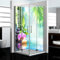 Dedeco - Dos de douche d'angle imperméable motif : Zen V4, 2x 90x200 cm, remplacement de carrelage pour salle de bain, comme paroi décorative, revêtement mural en aluminium