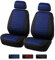 TOYOUN Universelle Sitzbezüge Auto Vordersitze Autositzbezüge Schonbezüge Vorne Vordersitzbezüge Seitenairbag geeignet, 2er Jacquard-Fabirk Autoschonbezüge, Blau