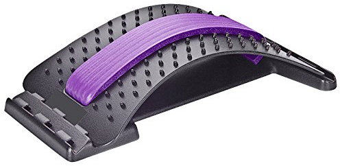 chi-enterprise ejercitador de espalda con puntos de masaje, dispositivo de fitness, masajeador y corrector de postura, alivio del dolor de espalda (morado)