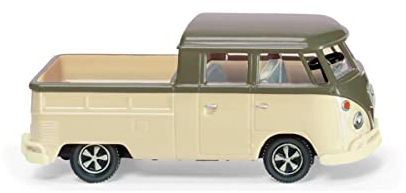 Wiking 078907 Volkswagen T1 Doppelkabine olivgrau/perlweiß Spur H0 1:87