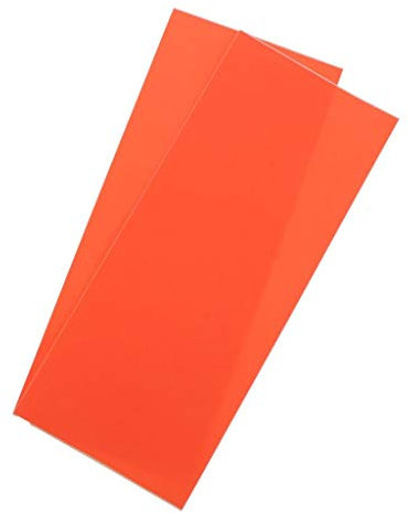 U/ D 2 Stück Segeltuch-Reparatur-Flicken-Set für Camping, Zelt, Vordach, Markise, Plane, wasserdicht, selbstklebend, Reparaturband (Orange)