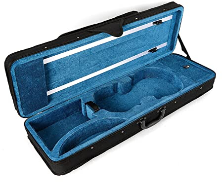 Futchoy Violin Case Geigenkasten 4/4 Violinkoffer Geigenkoffer Mit Griff Verstellbarem Gurt Violine Etui Tasche Zum Schutz der Geige
