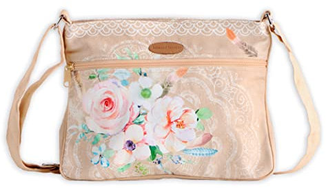 Maison d' Hermine Umhängetasche für Damen, Baumwoll-Leinen, Schultertasche für Shopping, Reisen, den täglichen Gebrauch, Tragetasche, Schultertasche, 19 - Ibiza, 12x2.3x9.4, 19 - Ibiza