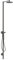 hansgrohe Axor Starck Nature Duschsäule Set, mit Kopfbrause 240 1jet, Aufputzmontage, 12670, Farbe: Brushed Black Chrome
