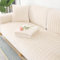 TOPCHANCES Samt Sofabezug 1 2 3 4 Sitzer,Sofabezüge Ecksofa L Form,Sofaschoner rutschfest Überwurf Flanell Sofa Überzug Pets Sesselschoner Für Wohnzimmersofa (Weiß,90x90cm 1Stück)