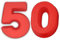 Van Der Linn Silicone Number Mould 50 Cake Baking Tin Mould Birthday Extra Large