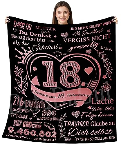 DafuDaGui Kuscheldecke Personalisierte Geschenke an Meine Tochter, Flauschige Decke Super Weiche Positiv Ermutigen Sie Ihre Tochter, Decke Geschenke zum 18. Geburtstag für Mädchen 150x200cm