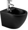 AQUORE 387041 / SA.BGENOVASUSPNM Bidet BTW Genova Sospeso, Colore Nero Opaco